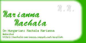 marianna machala business card